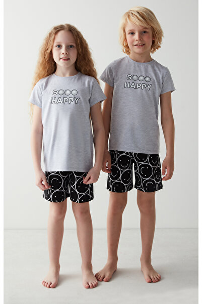 Penti Unisex Çocuk So Happy Baskılı Pijama Takımı