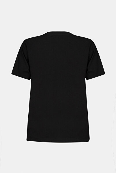 W Collection SİYAH V YAKA T-SHIRT