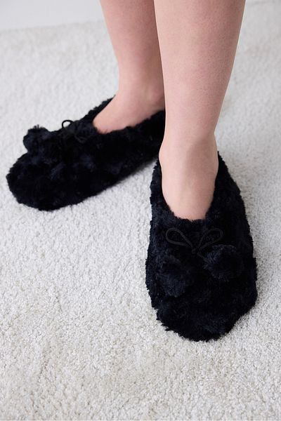 Penti Μαύρα μποτάκια Softy Pompom