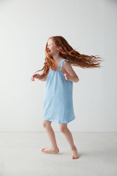 Penti Girl's Cute Checkered Nightgown