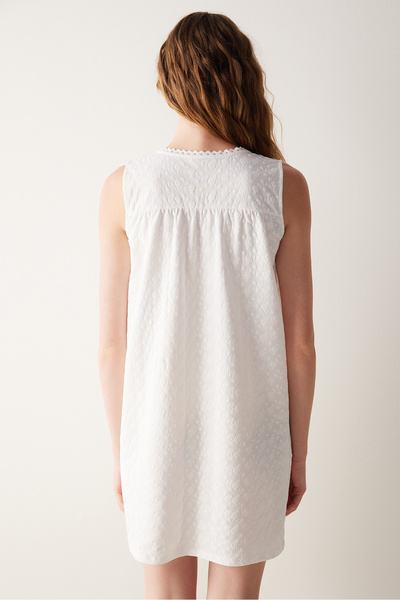 Penti Mama Solid Kırık Beyaz Hamile Elbisesi