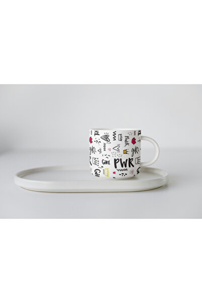 EYBaskı Tasarım Nescafe Fine - Porcelain Colored and Patterned Print