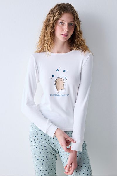 Penti Fun Times – Mehrfarbiges Thermo-Hosen- und Pyjama-Set
