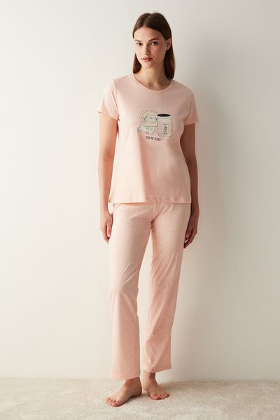 Penti Happy Pink Pants Pajama Set
