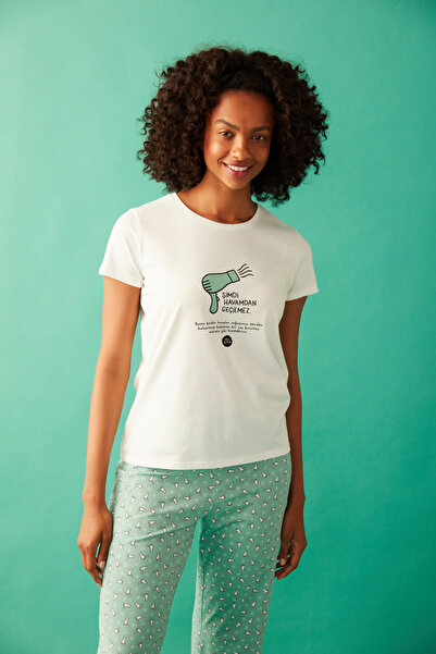 Penti Çok Renkli Havamdan Geçilmez Pantolon Pijama Takımı- Hisli Şeyler Koleksiyonu