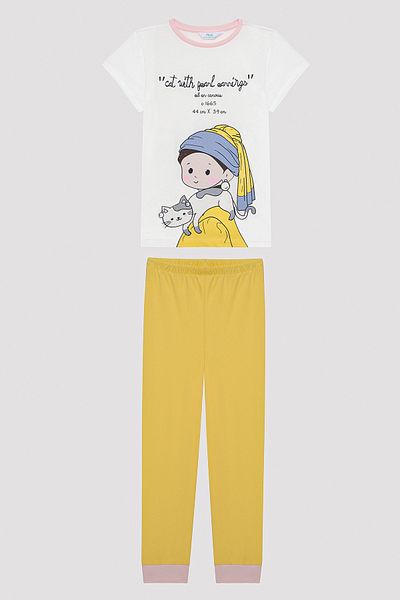 Penti Girl's Art Multicolored 2-Piece Pajama Set