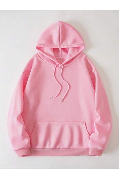 MODARİCH Φούτερ Never Stops 3 Thread - Ροζ Oversize Hoodie