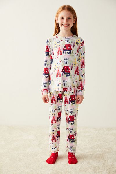 Penti Set de pijamale termice cu model pentru fete