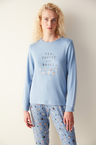 Penti Σετ πιτζάμες Coffee Thermal Blue