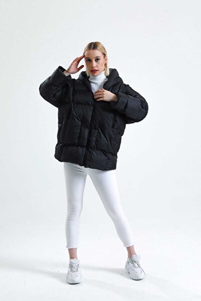 AKT Kadın Yarasa Oversize Kadın Şişme Mont