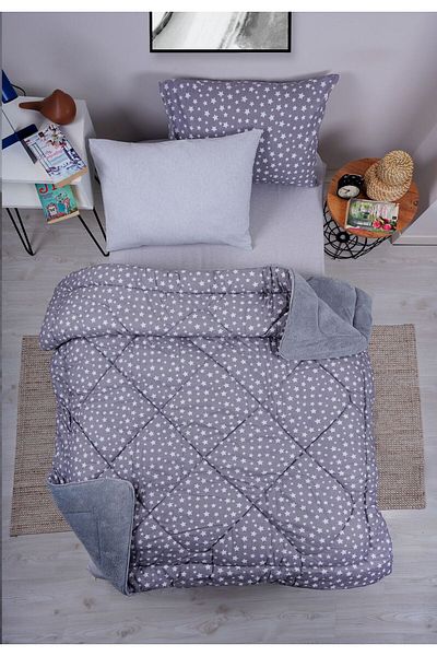 MARLA HOME STAR Σετ Μπακλαβά - Βαμβακερό Σετ Μονό Αναστρέψιμο Αφράτο Σετ ύπνου