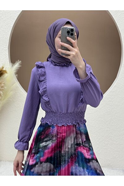 HİJABAYA Fusta plisată cu imprimeu digital