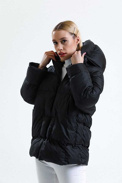 AKT Palton puffer oversize pentru femei Bat