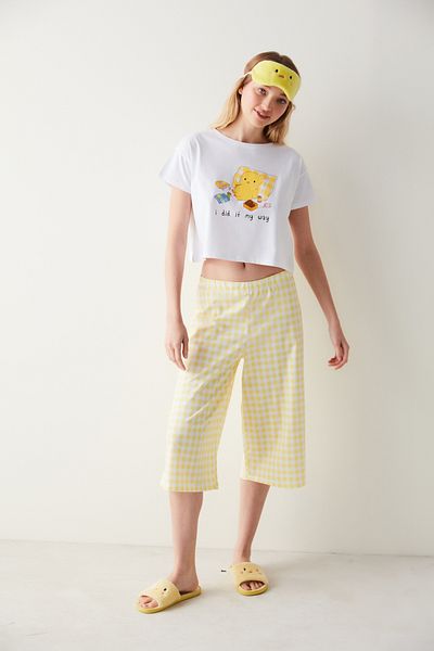 Penti Ura Imprimat Tricou Pijama Top