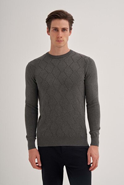 Cazador 3084 Ανδρικό πουλόβερ με λαιμόκοψη