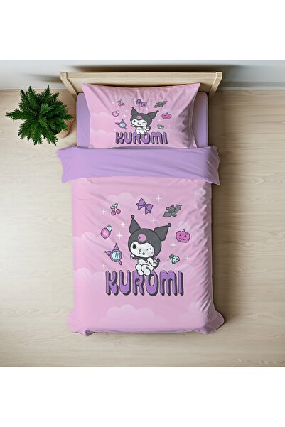 hediyechy Set cuvertură de pilota unică cu imprimare digitală 3D Kuromi - Făr...