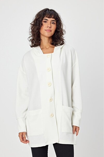 ALEXANDERGARDI CARDIGAN MIDI DIMENSIUNE CU GOLAȚI (B22-37702)