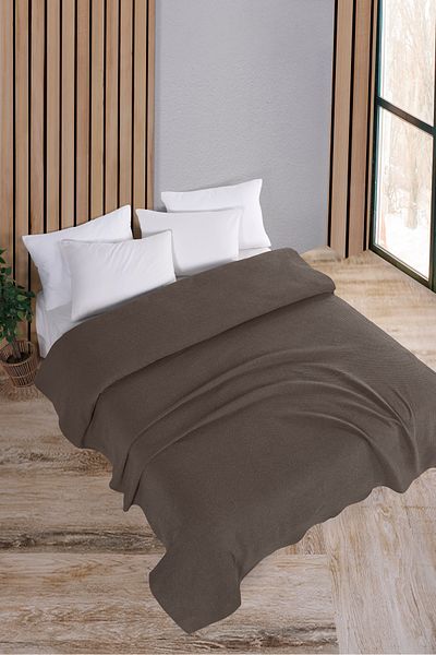 Evim Cotton Akel Created Coffee 200X230 cm Cover of Double Bed