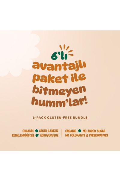 Humm Organic Organic Salted Crackers & Grissini Snack Pack - 6 Pieces (3 Types)