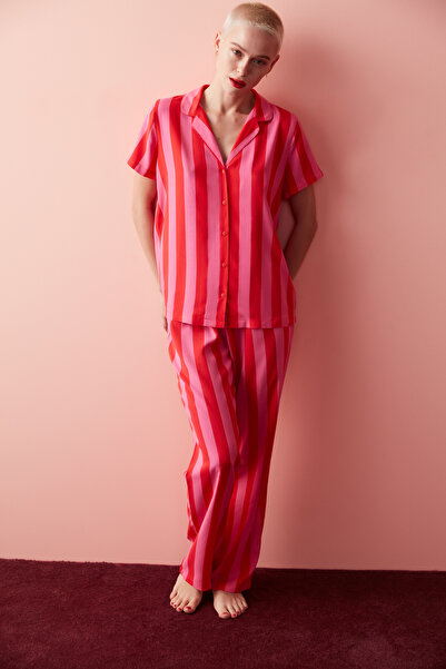 Penti Çok Renkli Ent For You Striped Pijama Takımı
