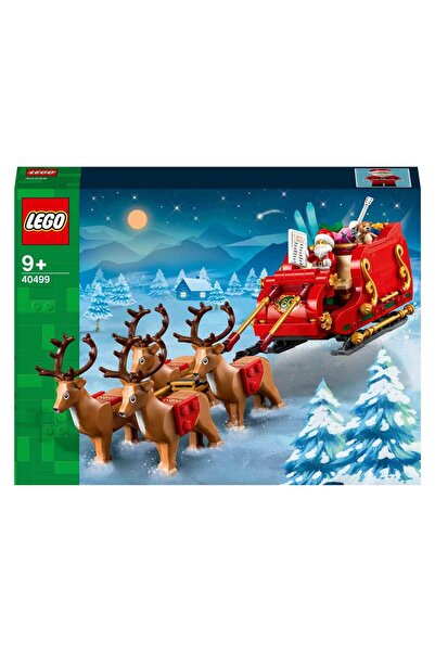LEGO Noel Baba’nın Kızağı 40499 – 9 Yaş ve Üzeri Çocuklar için Minifigür ve Ren Geyiği