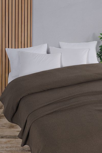 Evim Cotton Akel Created Coffee 200X230 cm Cover of Double Bed