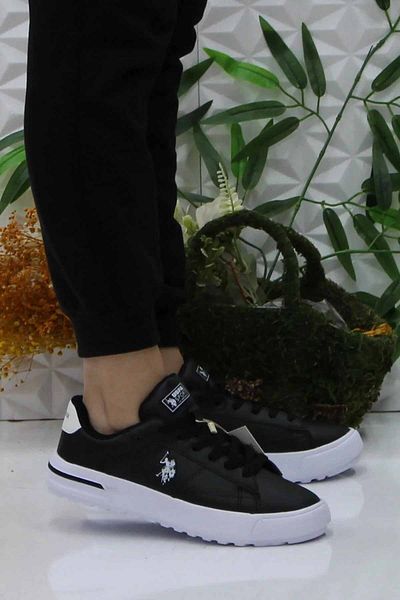U.S. Polo Assn. BAZA. Polo Assn. Pantofi de modă alb-negru pentru femei