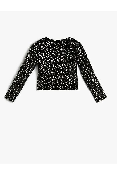 Koton Μακρυμάνικο μπλουζάκι Shiny Star Printed