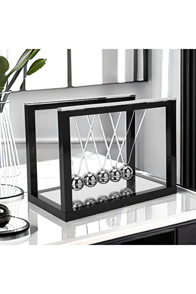 HEDİYE FİKRİ Denge topları aynalı ofis ev masa üstü hediyelik biblo dekor obje newton balans