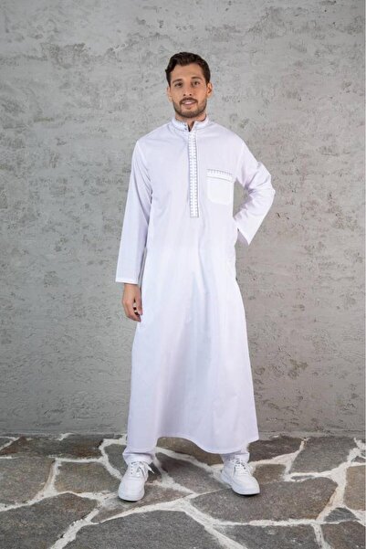 Mercan Hijab Mercan Cellabiye Fistan Nakışlı Elbise