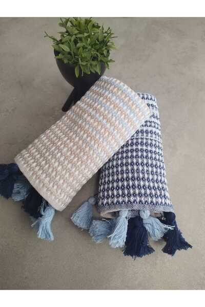 Demet Çeyiz Aksesuar طقم مناشف يد منسوجة مكون من قطعتين