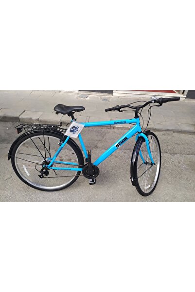 Bisan Hardy-S V Fren Shimano 21 Vites 26 Jant Şehir Bisikleti Mavi Siyah 19 İnç Kadro