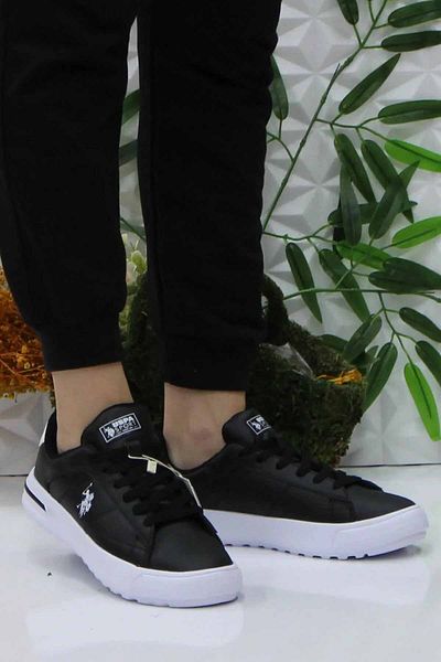 U.S. Polo Assn. BAZA. Polo Assn. Pantofi de modă alb-negru pentru femei