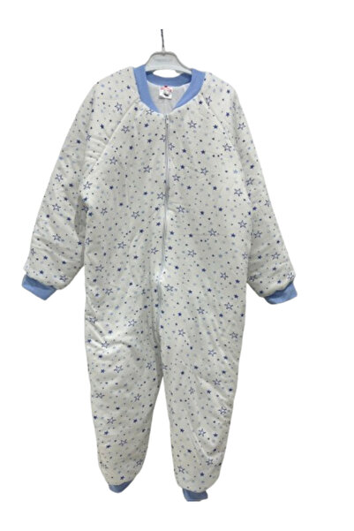 Uğurböceği Star Patterned Fiber Zippered Children's Sleeping Bag - Unisex Winter