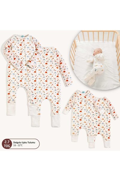 Elele EleleLife Dolgulu Çoçuk/Bebek Uyku Tulumu 2.7 Tog Ekru Riccio