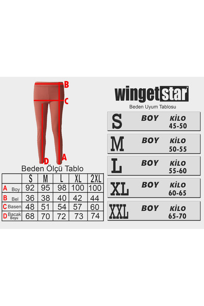 wingetstar Women's Burgundy Tights