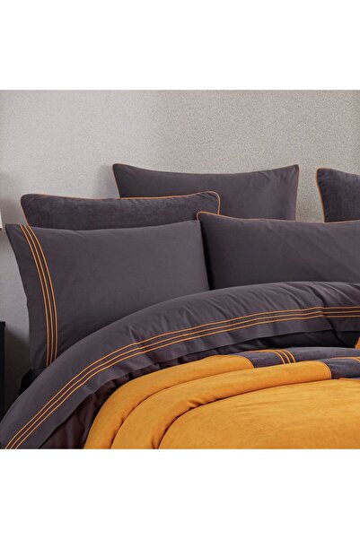 Hobby Line Tek Kişilik Çeyiz Seti - Antrasit Oranj