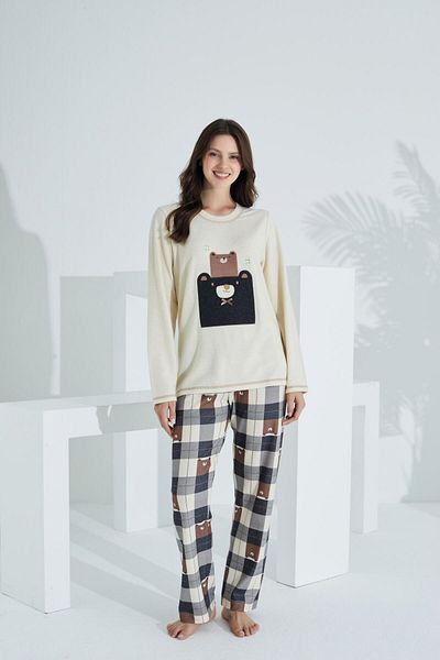 Etoile Set pijama de damă 100% bumbac cu mânecă lungă 98411