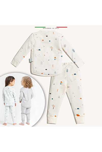 Elele EleleLife Bebek Çocuk Pijama Takımı 1 Tog Krem Mono