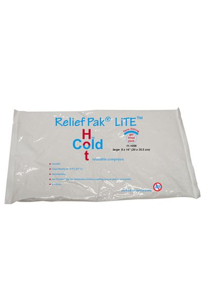 Libor Relief Pak Val-U Pak Lite Cold & Hot Pack, Hot and Cold Gel Comp8" X 14" Largeres-
