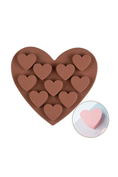 Eminonutoptanci 10-Piece Candle Candy and Stone Powder Silicone Chocolate Mol...