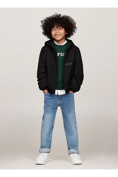 Tommy Hilfiger Black Men's Coat Kb0Kb09400Bds
