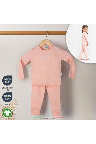 Elele EleleLife Bebek Çocuk Pijama Takımı 1 Tog Pudra Pato