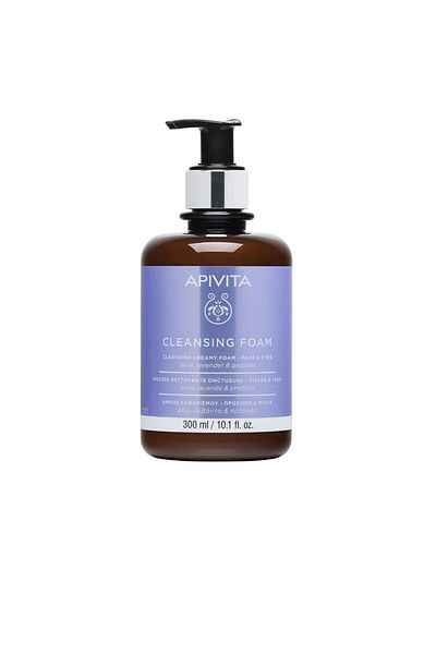 Apivita Crema Espuma Limpiadora Facial Y Ojos Con Oliva Y Lavanda Apivita 300 ml