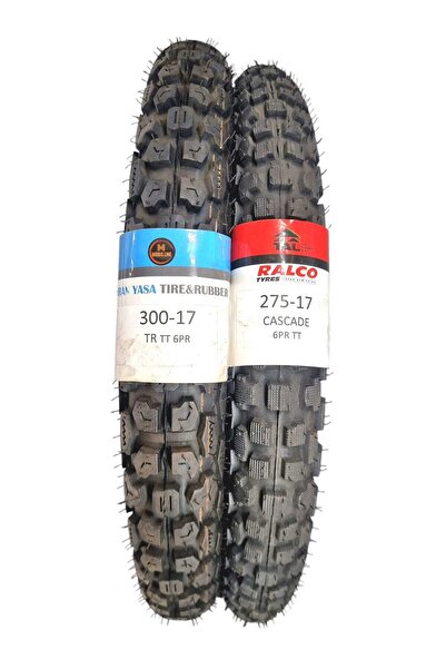 IRAN YASA TIRE&RUBBER Kuba X Boss, 300-17 Tt Ve 275-17 Tt Tubetype Lastik Set