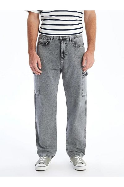 LC Waikiki Xside Gray Rodeo Baggy Fit Men's Jean Trousers