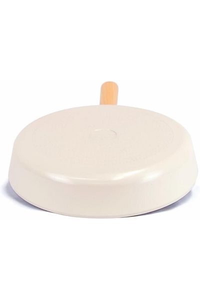 NEOFLAM ,Fika,Non Stick,Frying Pan,28cm,Wood Handle,Suitable for stove & Induction,Off White Sand