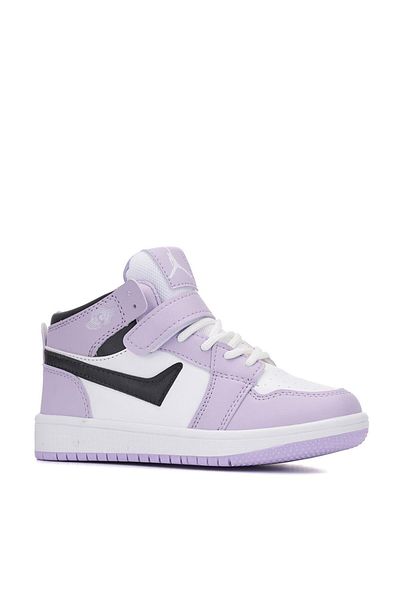VALENT Ψηλά κοριτσίστικα παπούτσια Bixro 6978 Lilac White