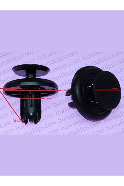 Generic Brand Toyota Hood, Bumper Top Clip 90467-07201 (10 Pcs)