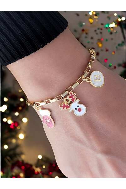 Amabel Jewelerys سوار نسائي من ييباسي تشيليك مع حرف الغزال وحروف على شكل قفاز...